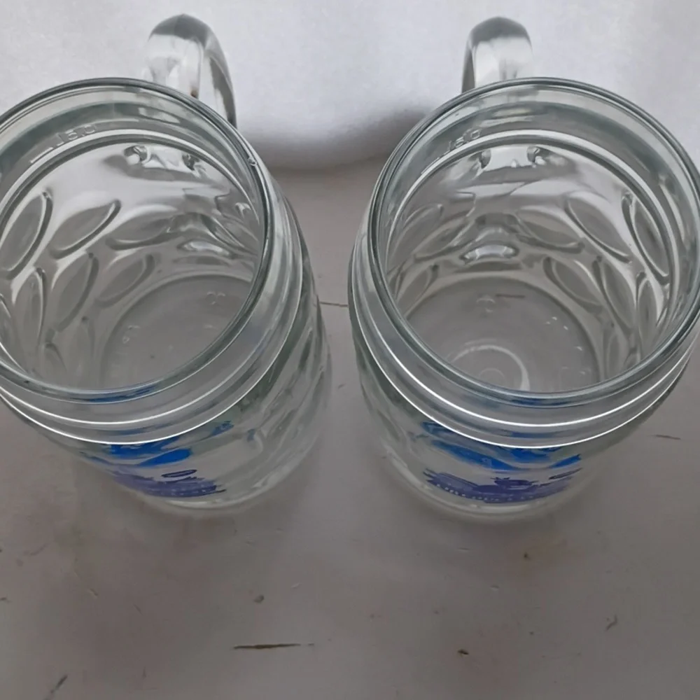 Oktoberfest Glass Beer Mugs - Clear